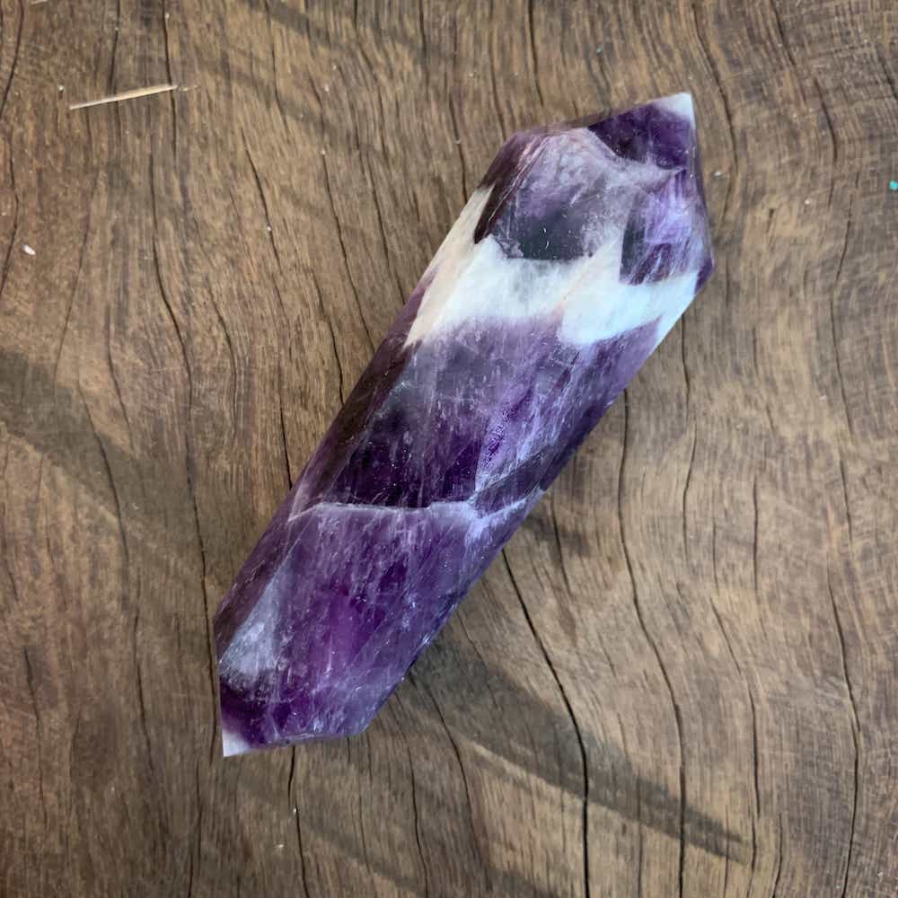 CHEVRON AMETHYST DOUBLE TERMINATED POINT - Image 3