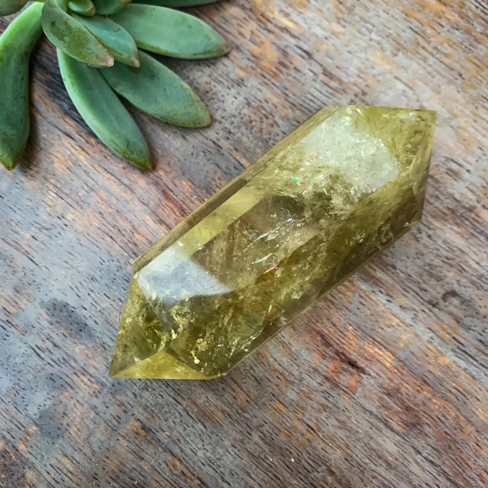 LEMON QUARTZ DOUBLE TERMINATED SPECEMIN - Image 6